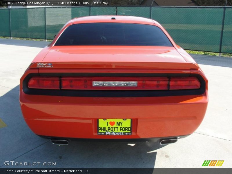 HEMI Orange / Dark Slate Gray 2009 Dodge Challenger R/T
