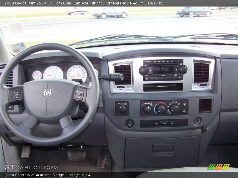 Bright Silver Metallic / Medium Slate Gray 2008 Dodge Ram 2500 Big Horn Quad Cab 4x4