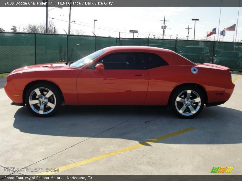 HEMI Orange / Dark Slate Gray 2009 Dodge Challenger R/T