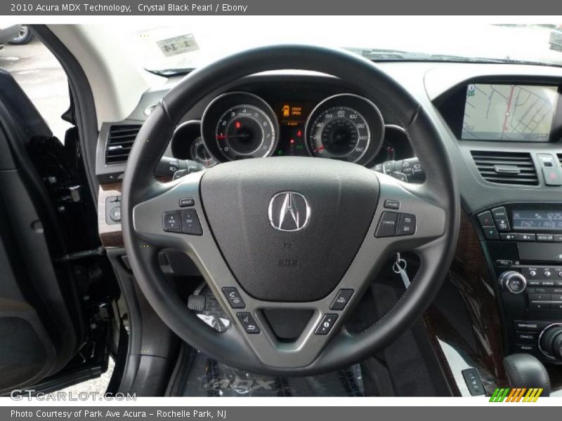Crystal Black Pearl / Ebony 2010 Acura MDX Technology