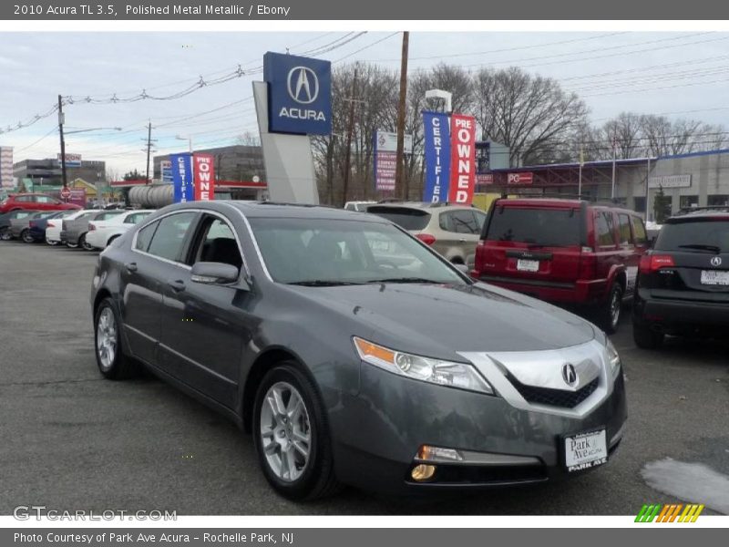 Polished Metal Metallic / Ebony 2010 Acura TL 3.5