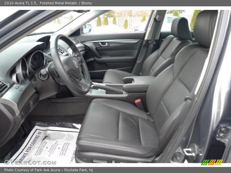 Polished Metal Metallic / Ebony 2010 Acura TL 3.5