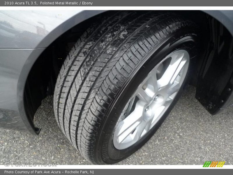 Polished Metal Metallic / Ebony 2010 Acura TL 3.5