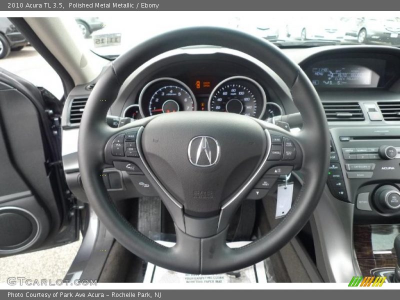 Polished Metal Metallic / Ebony 2010 Acura TL 3.5