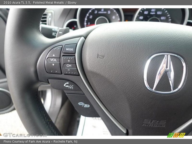 Polished Metal Metallic / Ebony 2010 Acura TL 3.5