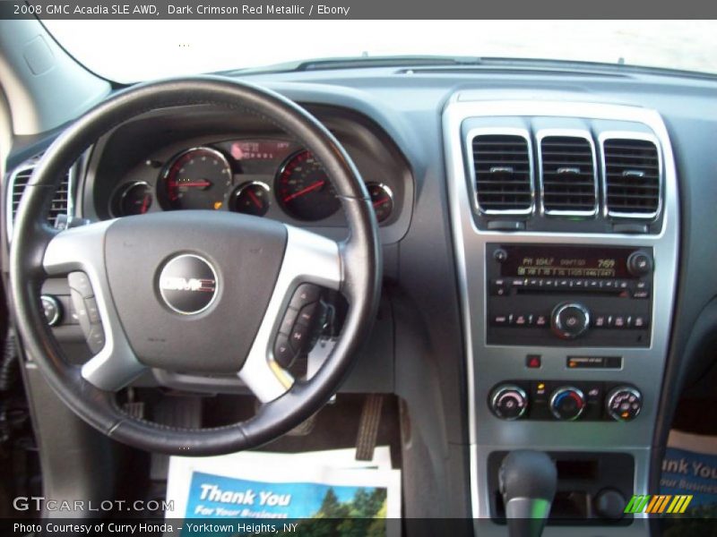 Dark Crimson Red Metallic / Ebony 2008 GMC Acadia SLE AWD