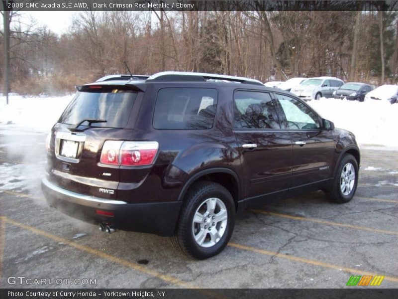 Dark Crimson Red Metallic / Ebony 2008 GMC Acadia SLE AWD