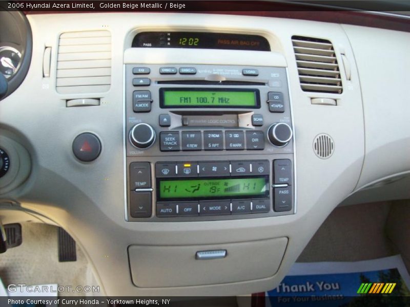 Golden Beige Metallic / Beige 2006 Hyundai Azera Limited