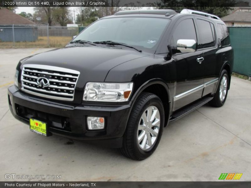 Liquid Onyx Black / Graphite 2010 Infiniti QX 56 4WD