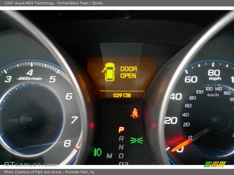 Formal Black Pearl / Ebony 2007 Acura MDX Technology