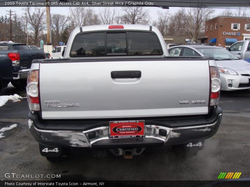 Silver Streak Mica / Graphite Gray 2009 Toyota Tacoma V6 SR5 Access Cab 4x4