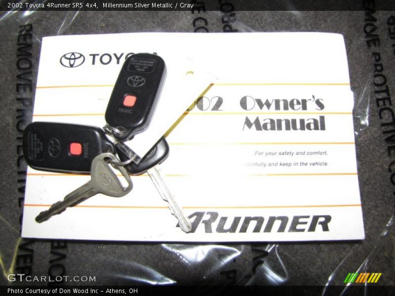 Millennium Silver Metallic / Gray 2002 Toyota 4Runner SR5 4x4