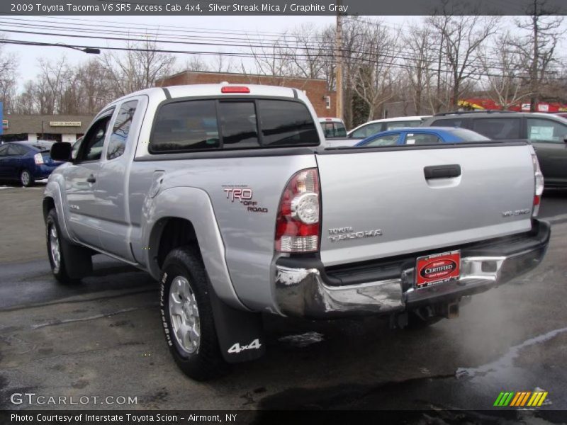 Silver Streak Mica / Graphite Gray 2009 Toyota Tacoma V6 SR5 Access Cab 4x4