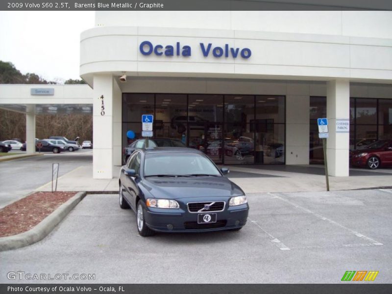 Barents Blue Metallic / Graphite 2009 Volvo S60 2.5T