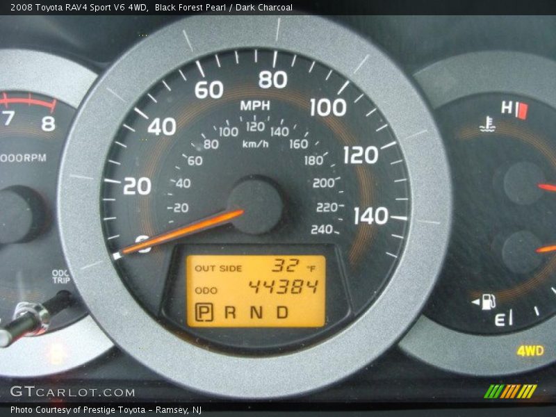 Black Forest Pearl / Dark Charcoal 2008 Toyota RAV4 Sport V6 4WD