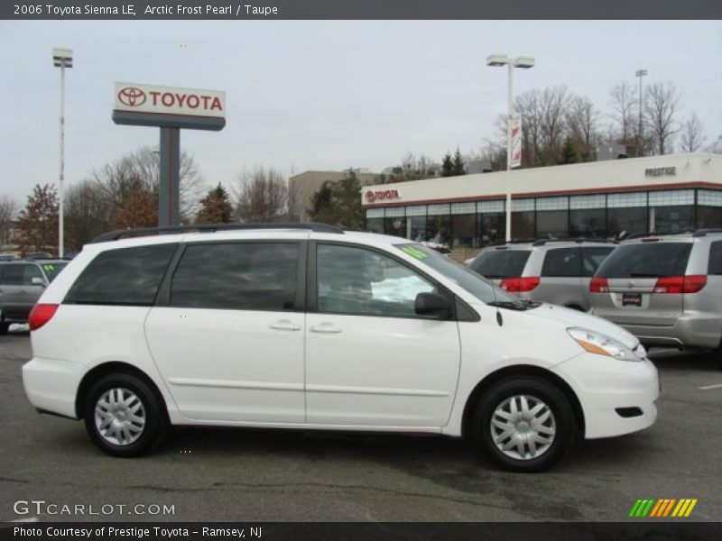 Arctic Frost Pearl / Taupe 2006 Toyota Sienna LE