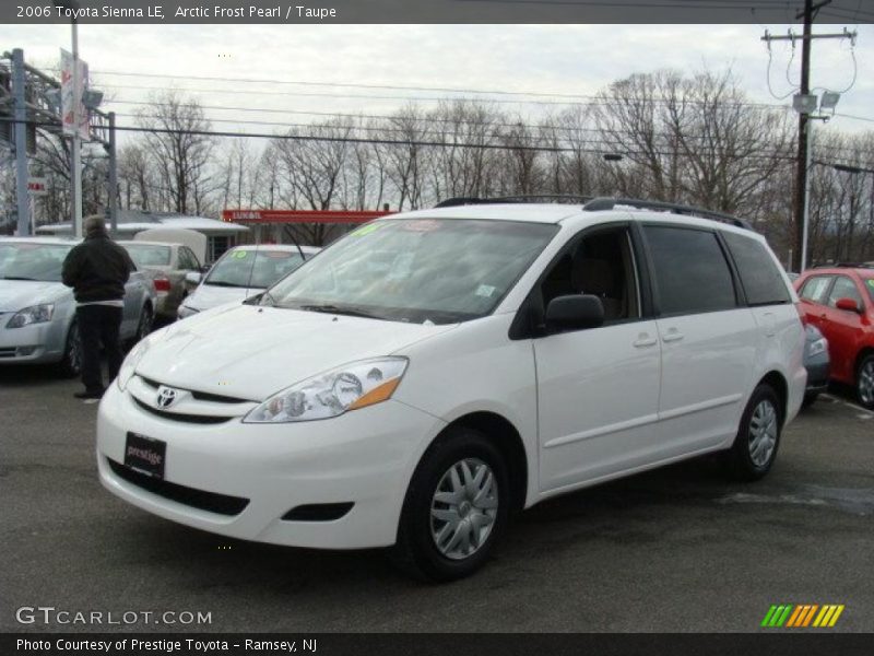 Arctic Frost Pearl / Taupe 2006 Toyota Sienna LE