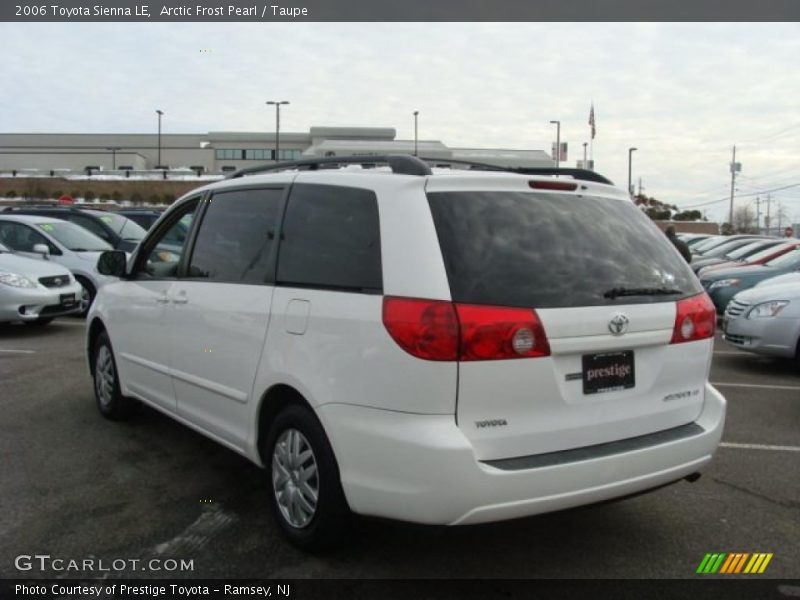 Arctic Frost Pearl / Taupe 2006 Toyota Sienna LE