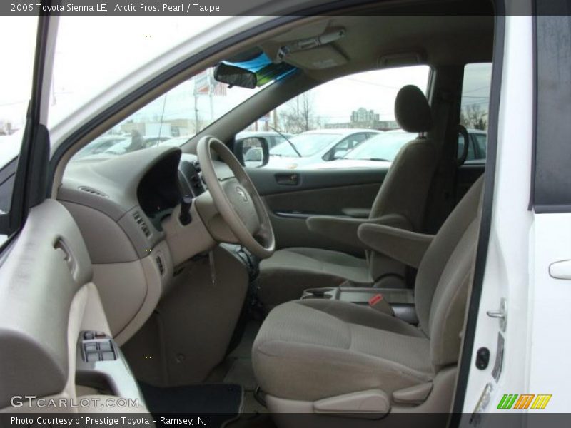 Arctic Frost Pearl / Taupe 2006 Toyota Sienna LE