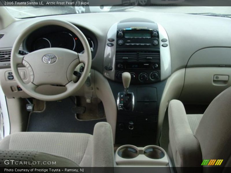 Arctic Frost Pearl / Taupe 2006 Toyota Sienna LE