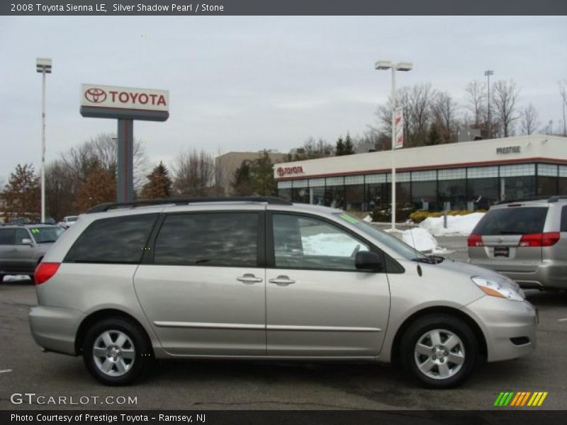 Silver Shadow Pearl / Stone 2008 Toyota Sienna LE