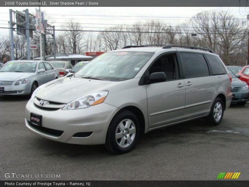 Silver Shadow Pearl / Stone 2008 Toyota Sienna LE