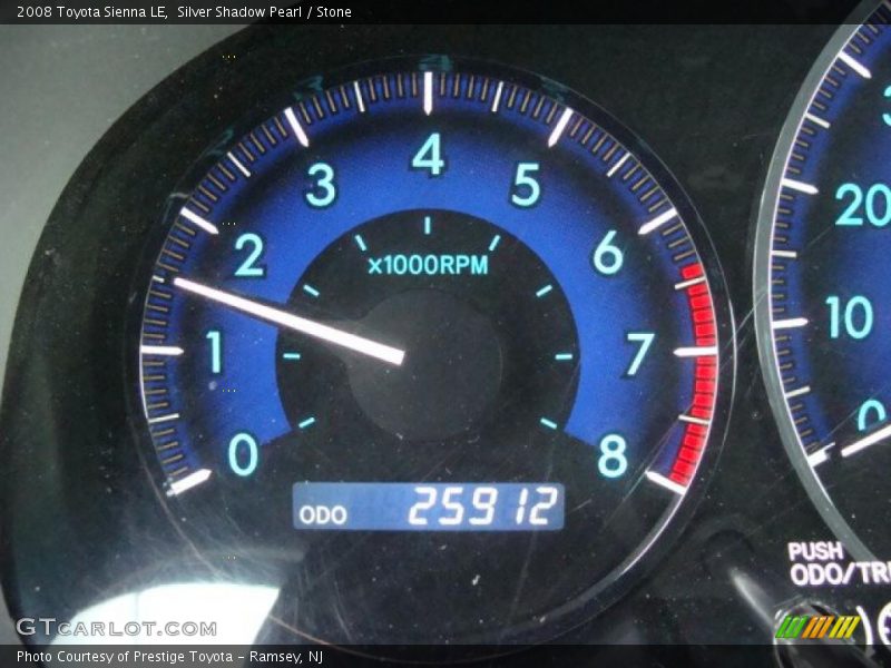 Silver Shadow Pearl / Stone 2008 Toyota Sienna LE