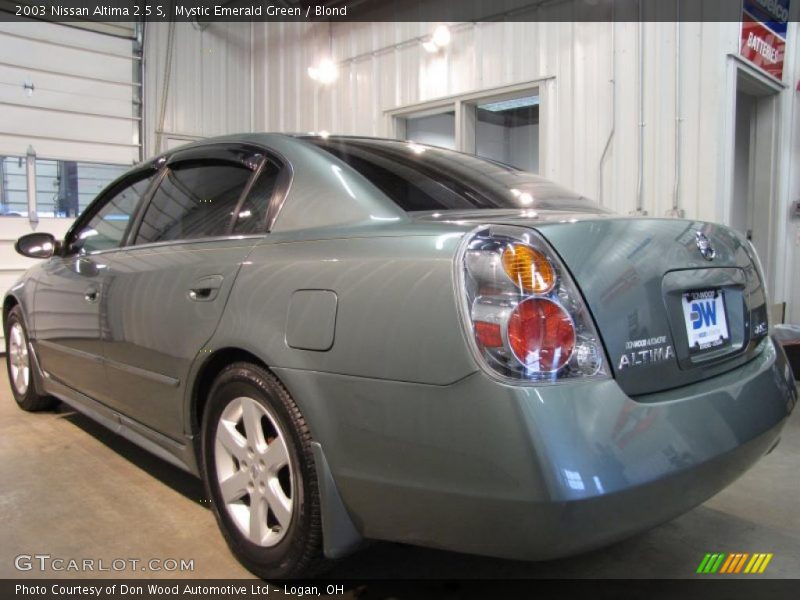 Mystic Emerald Green / Blond 2003 Nissan Altima 2.5 S