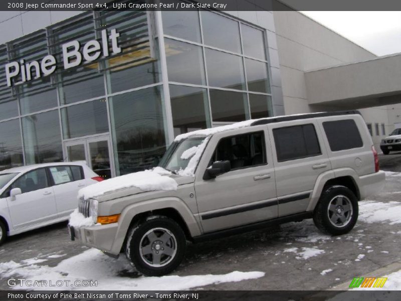 Light Graystone Pearl / Dark Slate Gray 2008 Jeep Commander Sport 4x4