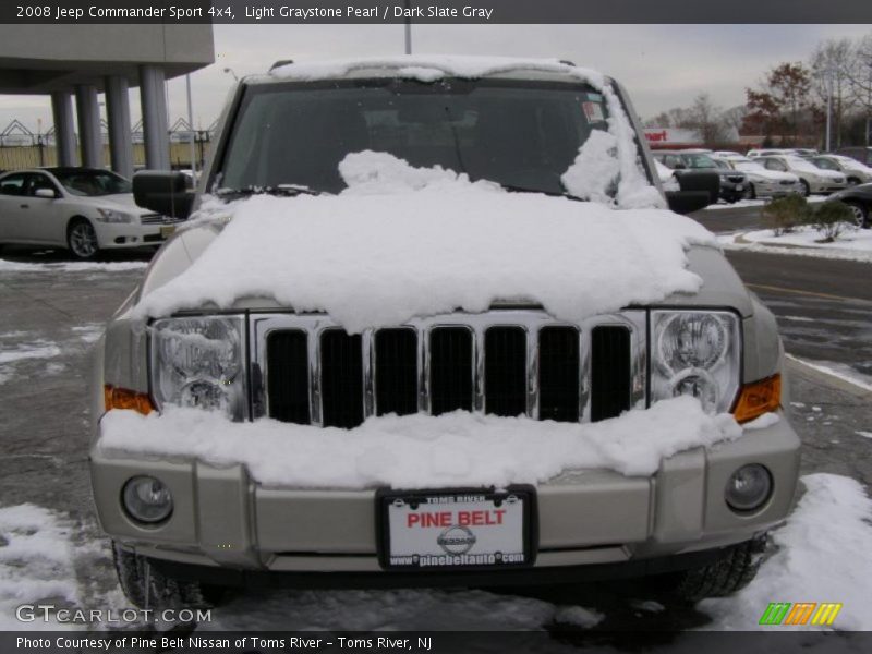 Light Graystone Pearl / Dark Slate Gray 2008 Jeep Commander Sport 4x4