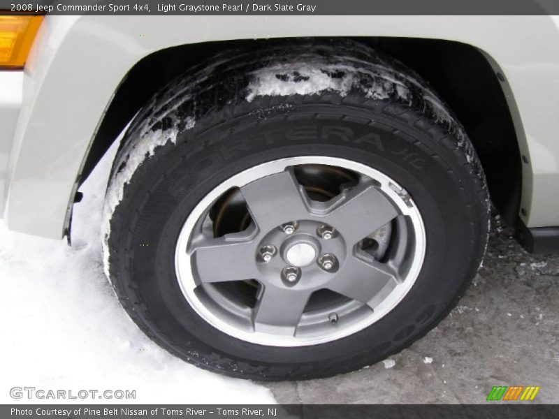 Light Graystone Pearl / Dark Slate Gray 2008 Jeep Commander Sport 4x4