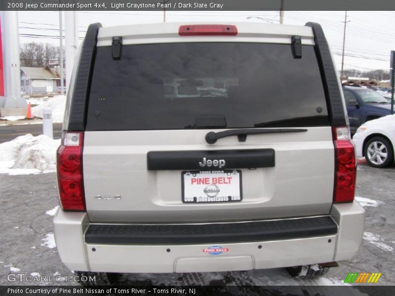 Light Graystone Pearl / Dark Slate Gray 2008 Jeep Commander Sport 4x4