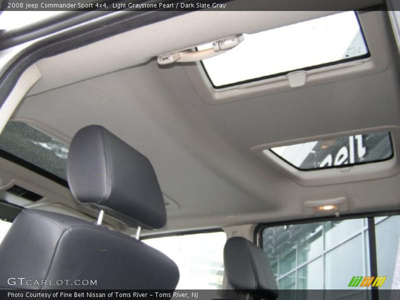 Light Graystone Pearl / Dark Slate Gray 2008 Jeep Commander Sport 4x4