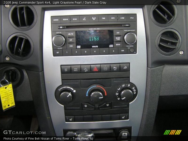 Light Graystone Pearl / Dark Slate Gray 2008 Jeep Commander Sport 4x4
