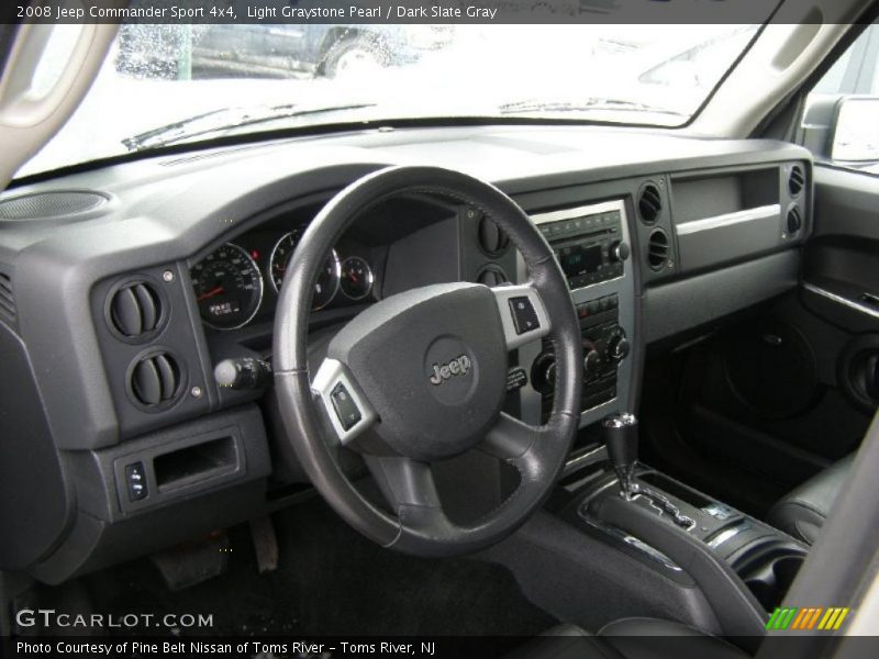 Light Graystone Pearl / Dark Slate Gray 2008 Jeep Commander Sport 4x4