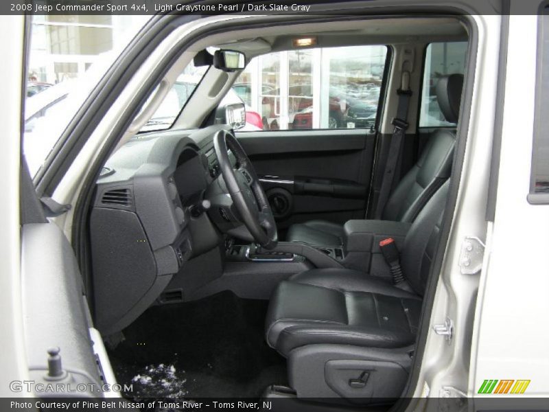 Light Graystone Pearl / Dark Slate Gray 2008 Jeep Commander Sport 4x4