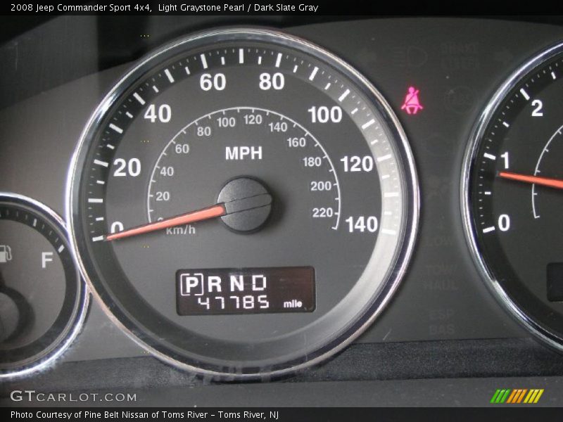 Light Graystone Pearl / Dark Slate Gray 2008 Jeep Commander Sport 4x4