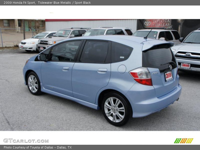 Tidewater Blue Metallic / Sport Black 2009 Honda Fit Sport