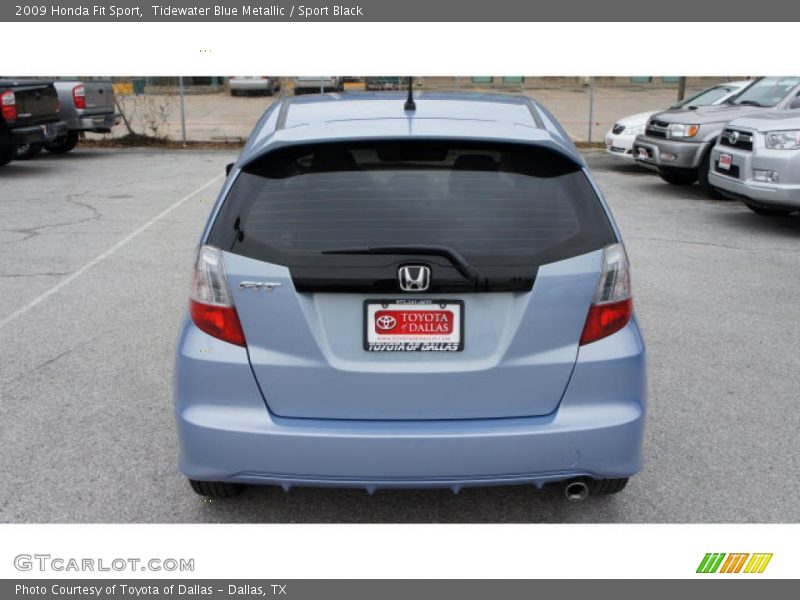 Tidewater Blue Metallic / Sport Black 2009 Honda Fit Sport