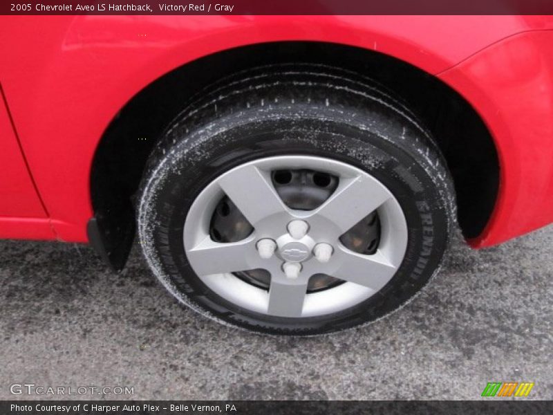 Victory Red / Gray 2005 Chevrolet Aveo LS Hatchback