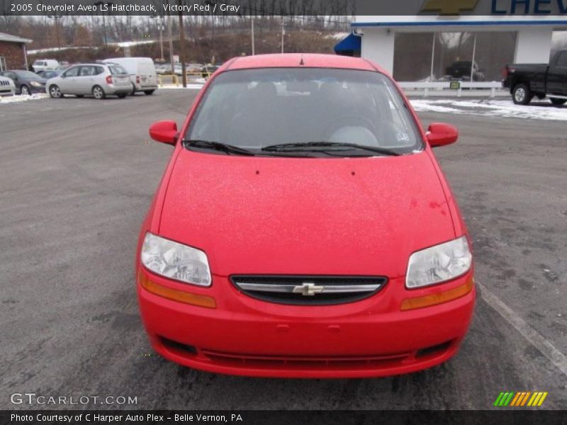 Victory Red / Gray 2005 Chevrolet Aveo LS Hatchback