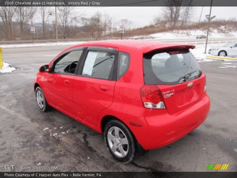Victory Red / Gray 2005 Chevrolet Aveo LS Hatchback