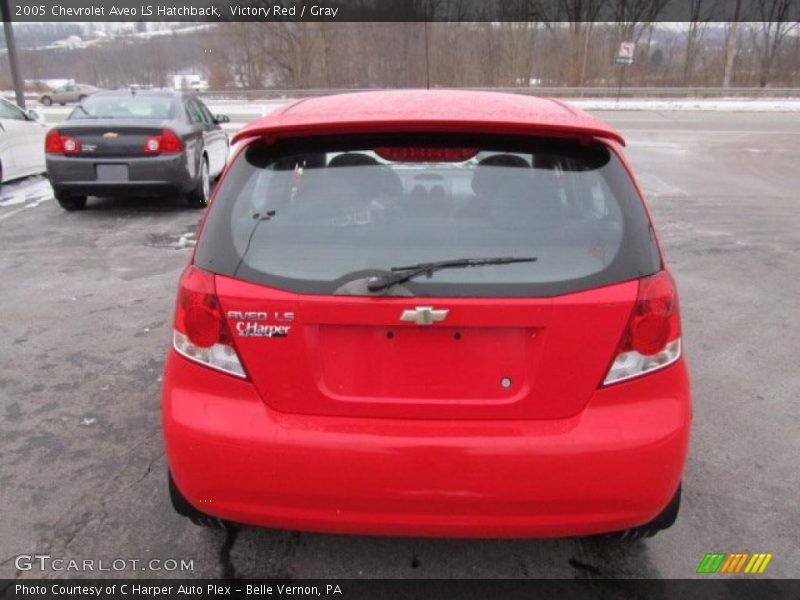 Victory Red / Gray 2005 Chevrolet Aveo LS Hatchback