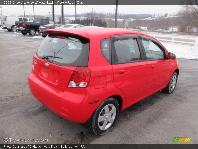 Victory Red / Gray 2005 Chevrolet Aveo LS Hatchback