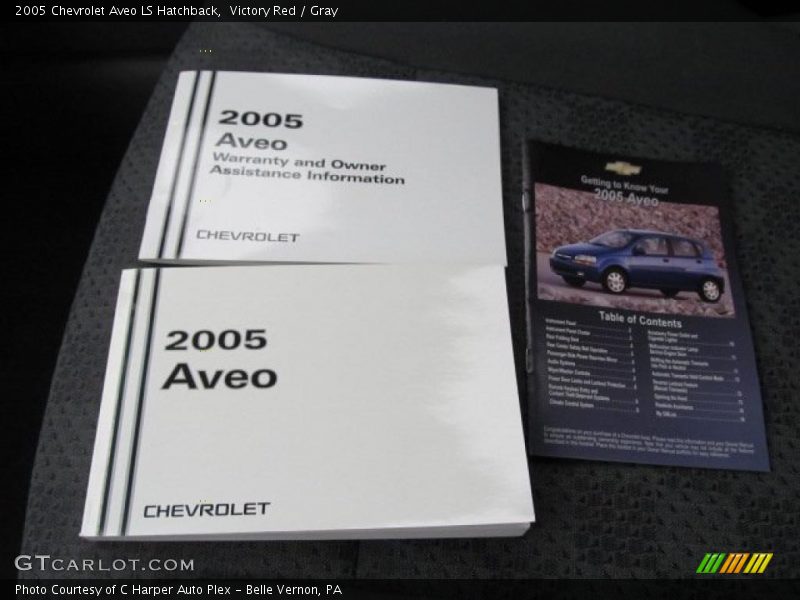 Victory Red / Gray 2005 Chevrolet Aveo LS Hatchback