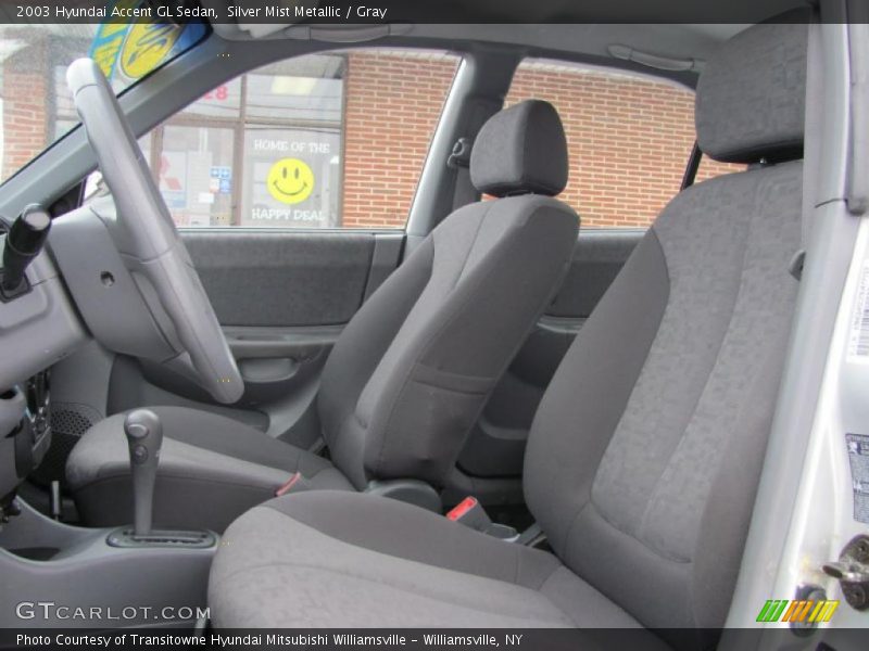 Silver Mist Metallic / Gray 2003 Hyundai Accent GL Sedan