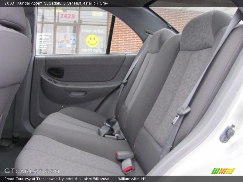 Silver Mist Metallic / Gray 2003 Hyundai Accent GL Sedan