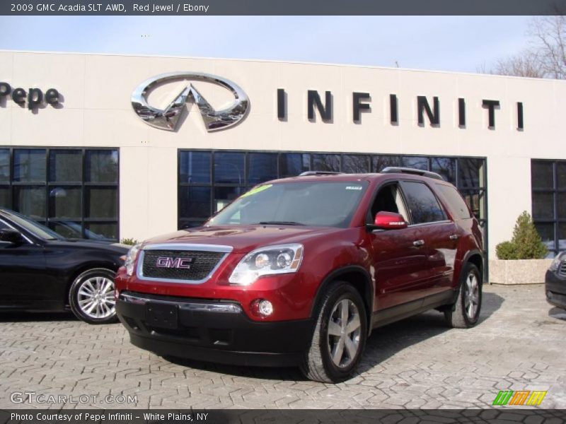 Red Jewel / Ebony 2009 GMC Acadia SLT AWD