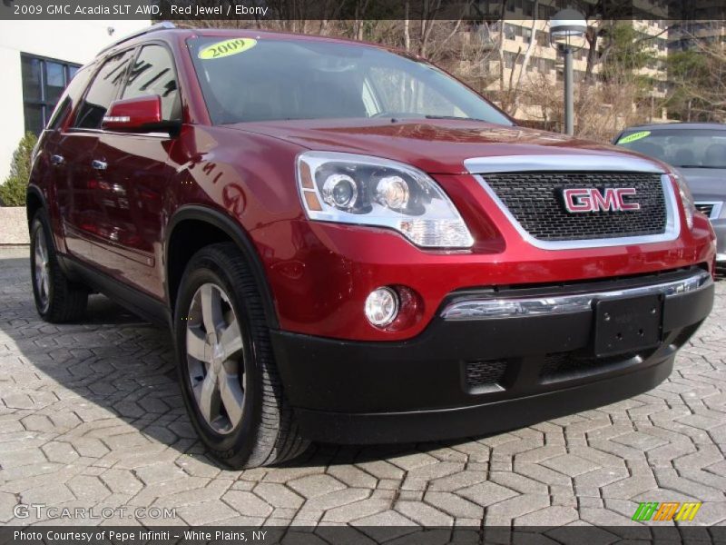 Red Jewel / Ebony 2009 GMC Acadia SLT AWD