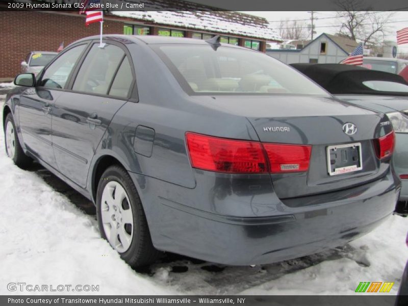 Slate Blue / Camel 2009 Hyundai Sonata GLS